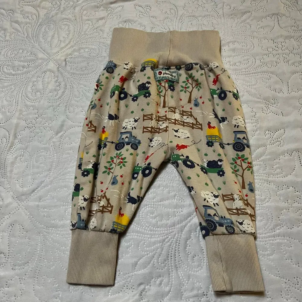 Piccalilly Farm Print Harem Pants Size 6-12m